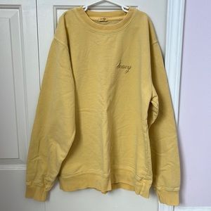 Brandy Melville Oversized Honey Crewneck